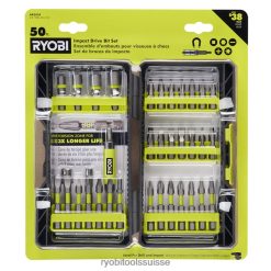 accessoires ch RYOBI 50 pièces. jeu d'embouts à percussion 24XXL4826