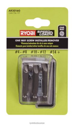accessoires ch RYOBI Kit de dépose/installation de vis unidirectionnel avec manchon (3 pièces) 24XXL4834