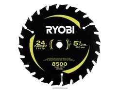 accessoires ch RYOBI Lame de scie à parquet 5-1/2 à 24 dents avec pointe en carbure 24XXL4722
