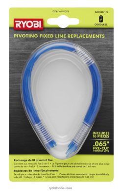 Extérieur ch RYOBI Ligne fixe de remplacement pour ligne fixe pivotante 2 en 1 et tête à lame 24XXL4254