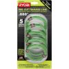 Extérieur ch RYOBI Ligne spirale prédécoupée .080 (paquet de 5) 24XXL4250