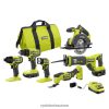 outils électroportatifs ch RYOBI Kit combiné 18 V One+ 6 outils 24XXL4857
