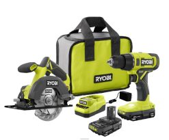 outils électroportatifs ch RYOBI Kit combiné 18 V un + 2 outils 24XXL4858