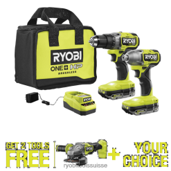 outils électroportatifs ch RYOBI Kit combiné de 2 outils sans balais 18 V One+ HP avec meuleuse d'angle/outil de coupe 4-1/2 sans balais 18 V One+ HP gratuit et outil gratuit de votre choix. 24XXL416