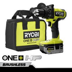 outils électroportatifs ch RYOBI Kit de perceuse à percussion 1/2 sans balais 18v one+ hp 24XXL424